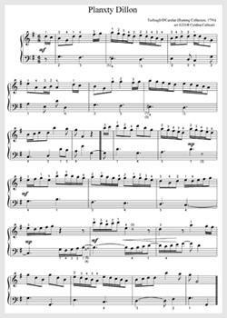 Small image of the sheet music for Planxty Dillon